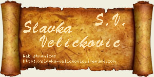 Slavka Veličković vizit kartica